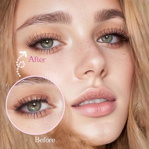 Lash Clusters Wispy Natural D Curl Eyelash Extension DIY 10-12MM Mixed Fluffy Individual Lashes Thin Band 110pcs,10mm 11mm 12mm False Eyelashes