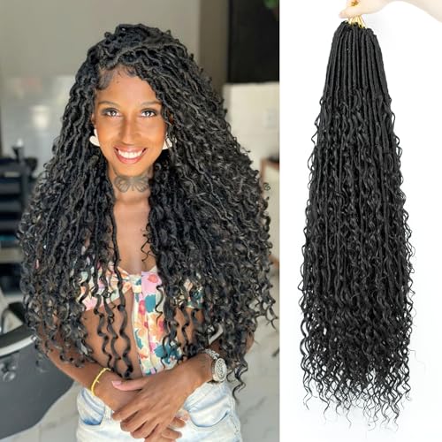 8 Packs 30 Inch Faux Locs Crochet Hair for Black Women - Goddess & Boho Style Variation of THIS listing