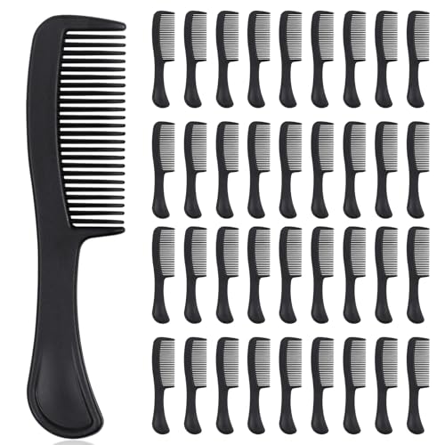 Travel Size Hair Combs Bulk 300 Pack - Black, Individually Wrapped, 5.9 Inch