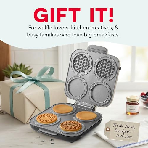 MultiMaker Family Mini Maker System with 10 Removable Plates for Breakfast & Beyond