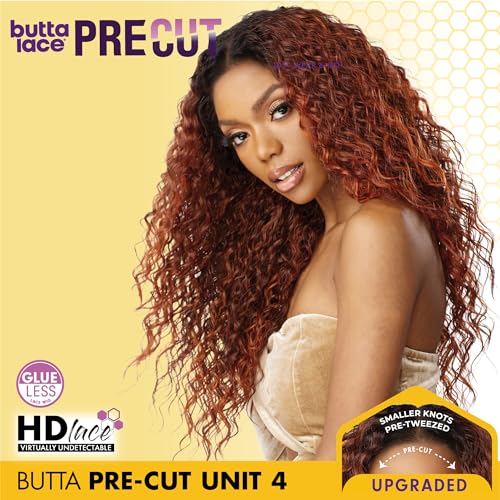 Sensationnel Butta Lace Precut Wig Unit 4 CopperRed Glueless Synthetic Hair