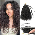 KEPBEAY Pre Looped GoGo Curl Crochet Hair 12 Inch 9 Packs - Model 4# Natural Curly Braiding Extensions