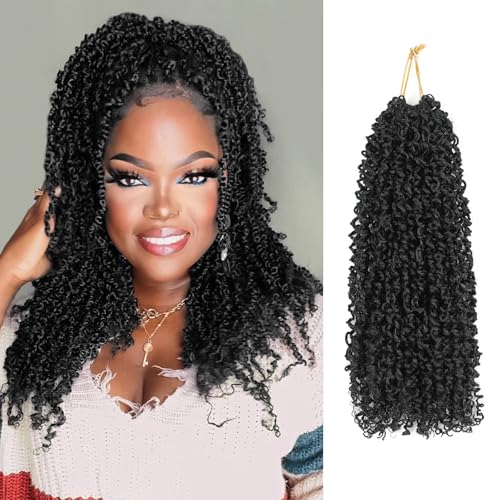 Pre-Looped Yanky Twist Crochet Hair 14in 8-Pack for Natural Protective Styles