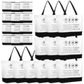 Cunno 24 Pcs Team Appreciation Tote Bag Women Employee Gift Team Together Canvas Makeup Bags for Worker Staff Coworker Nurse Teacher