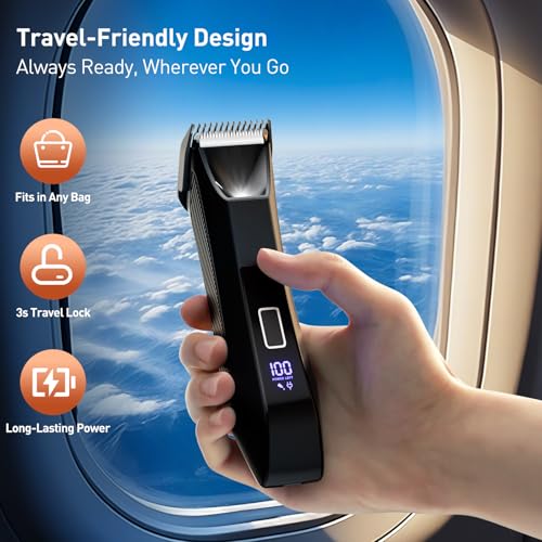 VIKICON 2-in-1 Men's Body Groomer & Shaver Waterproof Electric Razor