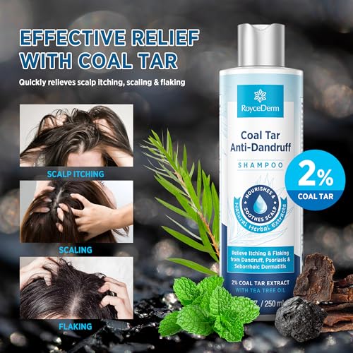 Coal Tar Dandruff Shampoo Extra Strength 2% for Scalp Relief - Variation of THIS listing