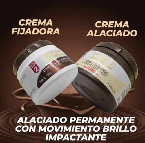 Chocolate Hair Straightener Kit - Long-Lasting Alaciado, Anti-Frizz, 6 Months