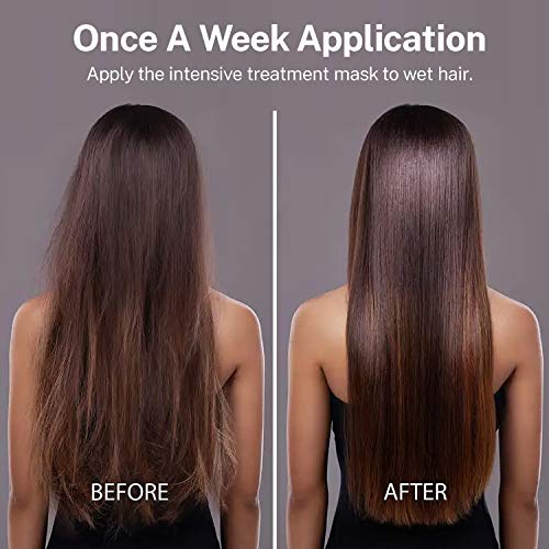 Argan Oil Enriched Keratin Hair Repair Mask - Strengthen & Restore, 8oz