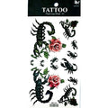 Semi Permanent Tattoo, 2 Sheets Realistic Temporary Tattoos for Women, Lasts 2 Weeks Fake Tattoos for Foot Ankle, Waterproof Non-Reflective, Gothic Cherry Coke & 777 Tribal Tattoos