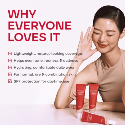 Korean BB Cream & Cushion Foundation Set - Dewy, Natural Finish, SPF 42 PA++