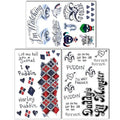 3 Sheets Temporary Tattoos Tattoo Sticker Perfect for Halloween Cosplay Costumes and Party Accessories