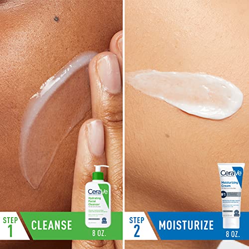 CeraVe Skin Care Set - 8oz Moisturizing Cream & Hydrating Facial Cleanser