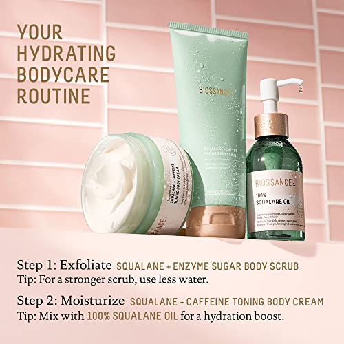 100% Squalane Oil for Face, Body & Hair - Vegan Hydrating Moisturizer 3.3 oz