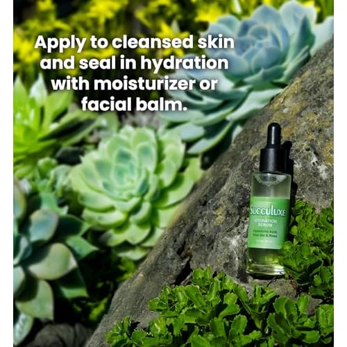 Succuluxe Hydration Serum - with Hyaluronic Acid, Aloe Vera & Rose for Sensitive Skin & Dry Skin