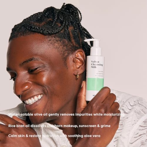 Stratia Velvet Cleansing Milk - Gentle Moisturizing Cream Face Cleanser, 8 Fl Oz