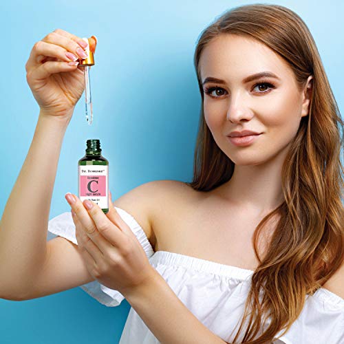 Vitamin C Serum Night Oil with Squalane & Rose Oil for Brightening & Firming Skin