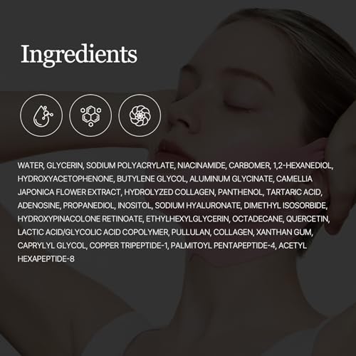 ROUND LAB Camellia Deep Collagen V Lifting Gel Mask 4ea | Double-chin Turkey Neck Instant Face Lifting Mask, Cooling and Depuffing Face Toning Belt, Firming Sagging Skin, Korean Skin Care, 10g/0.35oz