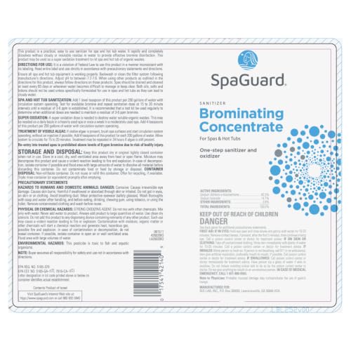 SpaGuard Brominating Concentrate 6 lb - Pool & Spa Water Treatment
