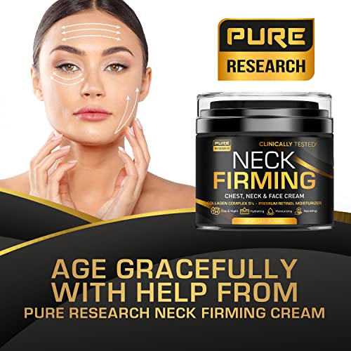 Neck Firming Cream - Anti Wrinkle Cream - Saggy Neck Tightener & Double Chin Reducer Cream - Collagen & Retinol Skin Tightening Cream - Anti Aging Moisturizer for Neck & D?collet? 3.4oz