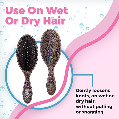 Wet Brush Original Detangler Brush - Shimmering Sky, Fantastic Dusk - All Hair Types - Ultra-Soft Intelliflex Bristles Glide Through Tangles With Ease - Pain-Free Comb For Men, Women, Boys And Girls