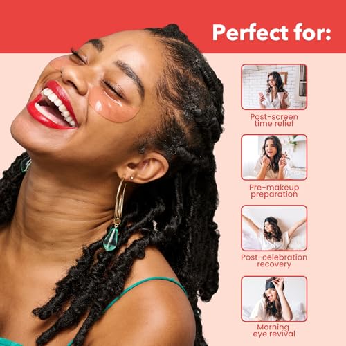 Patchology Serve Chilled Ros? Hydrating Under Eye Patches ? Hyaluronic Acid & Antioxidant-Infused Eye Masks to Reduce Dark Circles, Puffiness & Fine Lines - Ideal Skincare Essentials (30 Pairs/Jar)