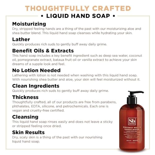 Liquid Hand Soap Variety Pack - Coconut, Lavender & Meyer Lemon - Vegan & Sulfate-Free