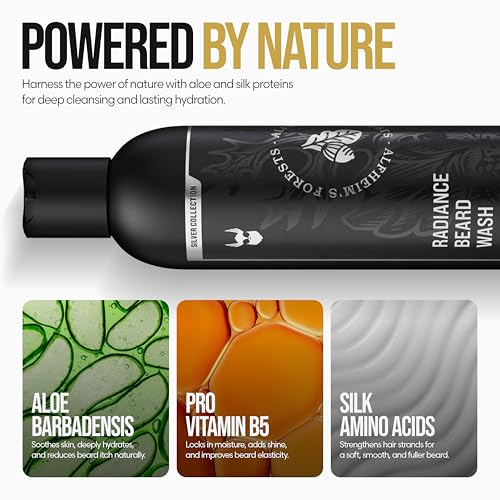 Radiance Beard Wash - Alfheim's Forests Deep Clean & Hydrate for Men, 8 fl oz