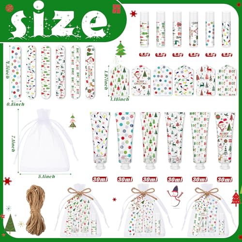 Christmas Hand Cream and Lip Balm Gift Set - 6 Pieces/Variation 6 for Women