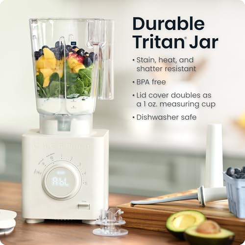Chefman Concrete Power Blender 48oz Countertop Smoothie & Ice Crusher