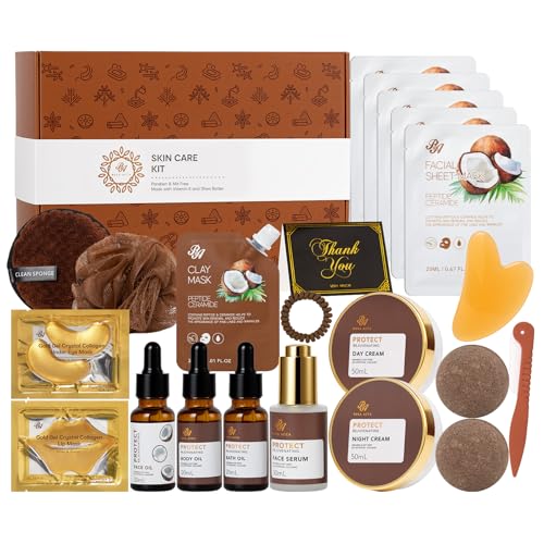 Coconut Oil Facial Skin Care Kit with 23 Pcs & Variation of This Listing