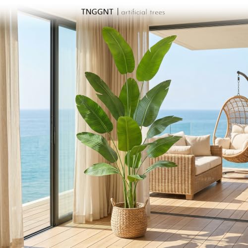 Artificial Bird of Paradise Plant - 7FT Tall Fake Traveler’s Palm Tree - Variation of THIS listing