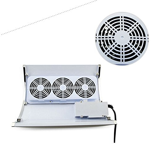 3 Fans Nail Dust Collector 30000RPM for Acrylic Nails - Dust-Free Nail Art