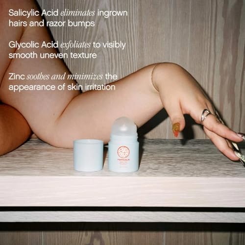 Topicals Ingrown Hair Serum Roll-On for Razor Bumps & Irritation - 1.7 fl oz