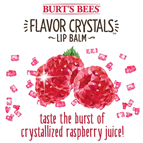 Natural Lip Balm with Red Raspberry Flavor - Hydrating Beeswax & Fruit Extracts - 0.16 oz