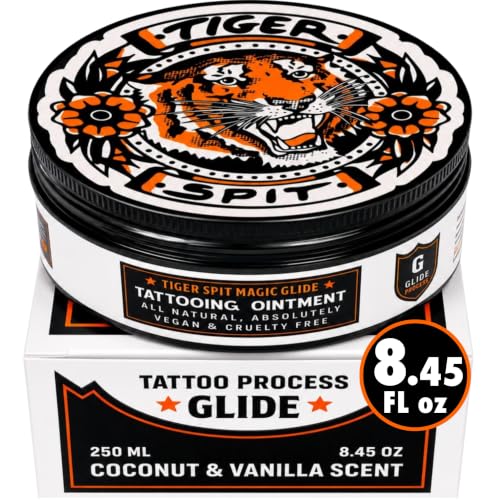 Professional Tattoo Ointment for Artists - 8.45oz, Reduces Irritation & Swelling, Enhances Color Packing, Non-Clogging Formula