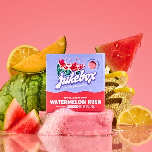 Watermelon Rush Natural Body Soap Bar 5oz - 3 Pack for All Skin Types
