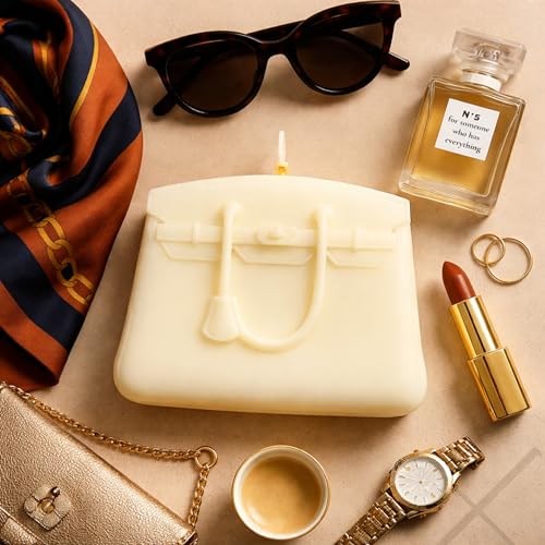 Luxury Handbag Candle in Gift Box - Designer-Inspired Home Decor for Women