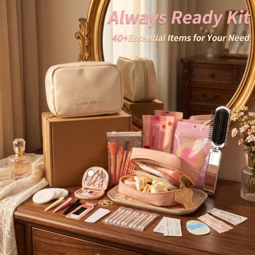 YouxuanAio White Wedding Emergency Kit for Bride - 40+ Essentials Bridal Survival Set