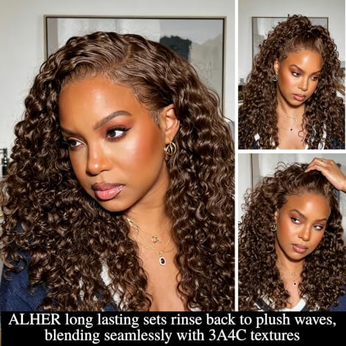 Chocolate Brown Burmese Curly 2x6 HD Lace Closure - 10 Inch