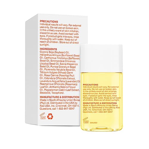 Bio-Oil Fragrance-Free Body Oil Serum for Scars & Stretch Marks - 0.85 Fl Oz Pack of 3