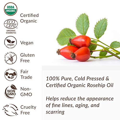 Pure Rosehip Seed Oil - Organic Cold-Pressed Skincare Serum 30ml