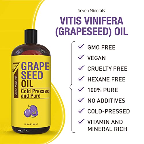 Seven Minerals Pure Grapeseed Oil & Pure Castor Oil