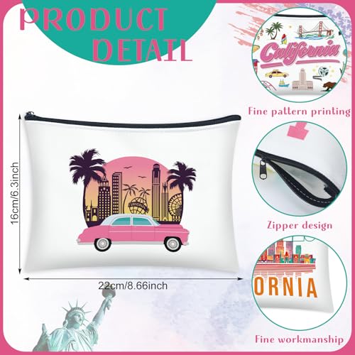 Los Angeles Cosmetic Bag Set - 16 Travel Makeup Pouches for Women & Gifts Variation of THIS Listing