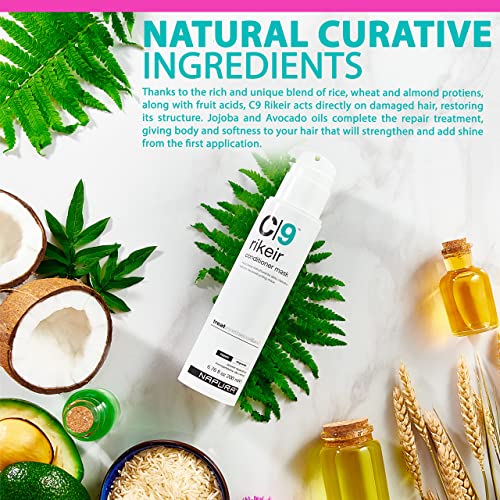 NAPURA C9 Deep Conditioning Hair Mask 6.76 fl oz - Damaged & Dry Hair Repair, Sulfate-Free, Avocado & Jojoba Oil, Protein Treatment, Variation of THIS listing