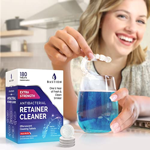 Denture Cleaning Tablets & Retainer Cleaner — 360 Count (6 Months) Bastion
