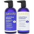 PURA D'OR Curly & Classy Shampoo & Conditioner Set - Combo for Defined Curls