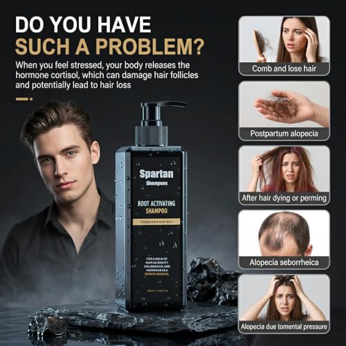 Herbal Hair Growth Shampoo for Men and Women - 500ML Root Activator for Thinning Hair & Hair Loss