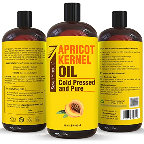 Pure Sweet Almond & Apricot Kernel Oil - Natural Carrier & Hair Oil