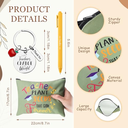 Pickmesh Teacher Appreciation Gift Set with Morandi Inspirational Straw Cup 24oz & Accessories