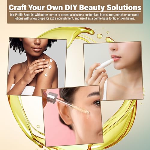 Perilla Seed Oil 32 fl oz - Cold Pressed Natural Skin, Hair & Body Moisturizer